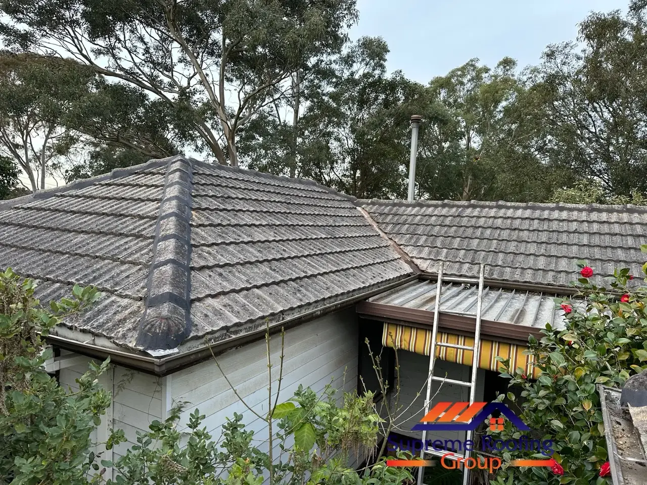 Completed cement tile roof rebedding and repointing in Doncaster