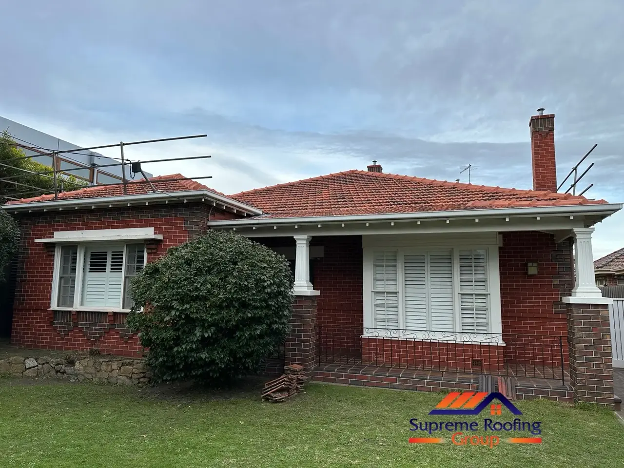 Completed natural terracotta roof restoration in Elsternwick