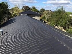 Finished dark roof colour on a Glen Waverley home