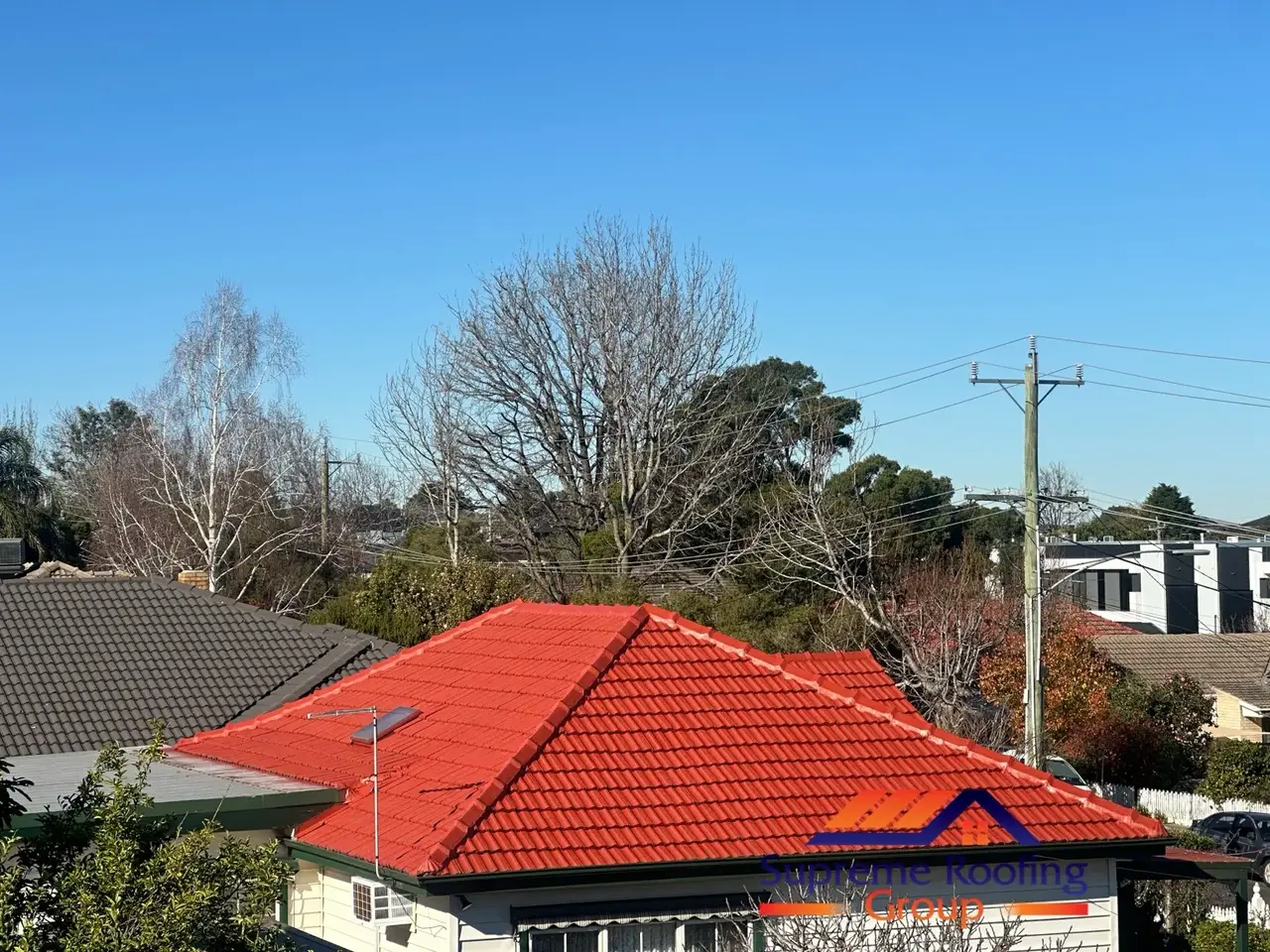Completed Homestead cement tile roof restoration in Huntingdale