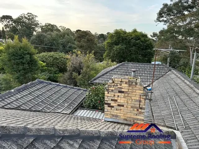 Completed Doncaster roof repair showing renewed ridges and hips