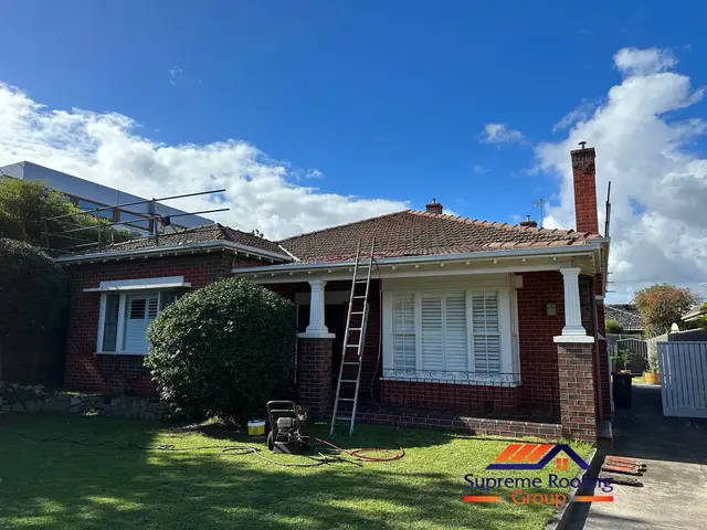 Elsternwick home before terracotta roof cleaning and restoration