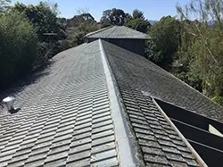 Weathered cement tile roof before restoration in Glen Waverley