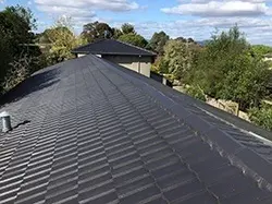 Finished Midnight cement tile roof restoration in Glen Waverley