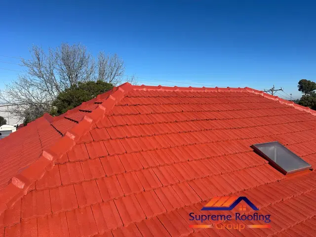Homestead colour coating applied to cement roof tiles in Huntingdale
