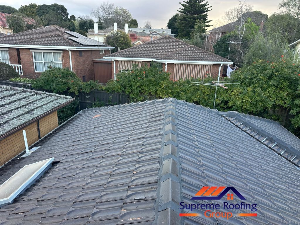 Camberwell roof and skylight after cleaning and repointing