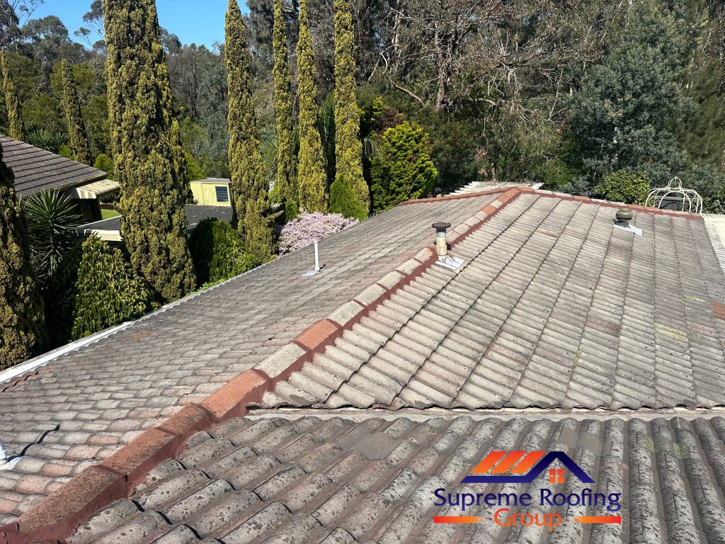 Completed ridge and hip repointing in Mount Waverley