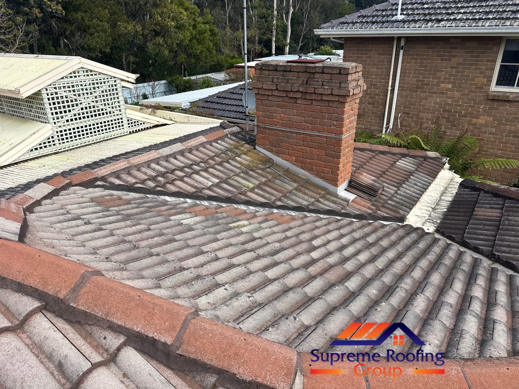 Valley and chimney junction at the Mount Waverley project