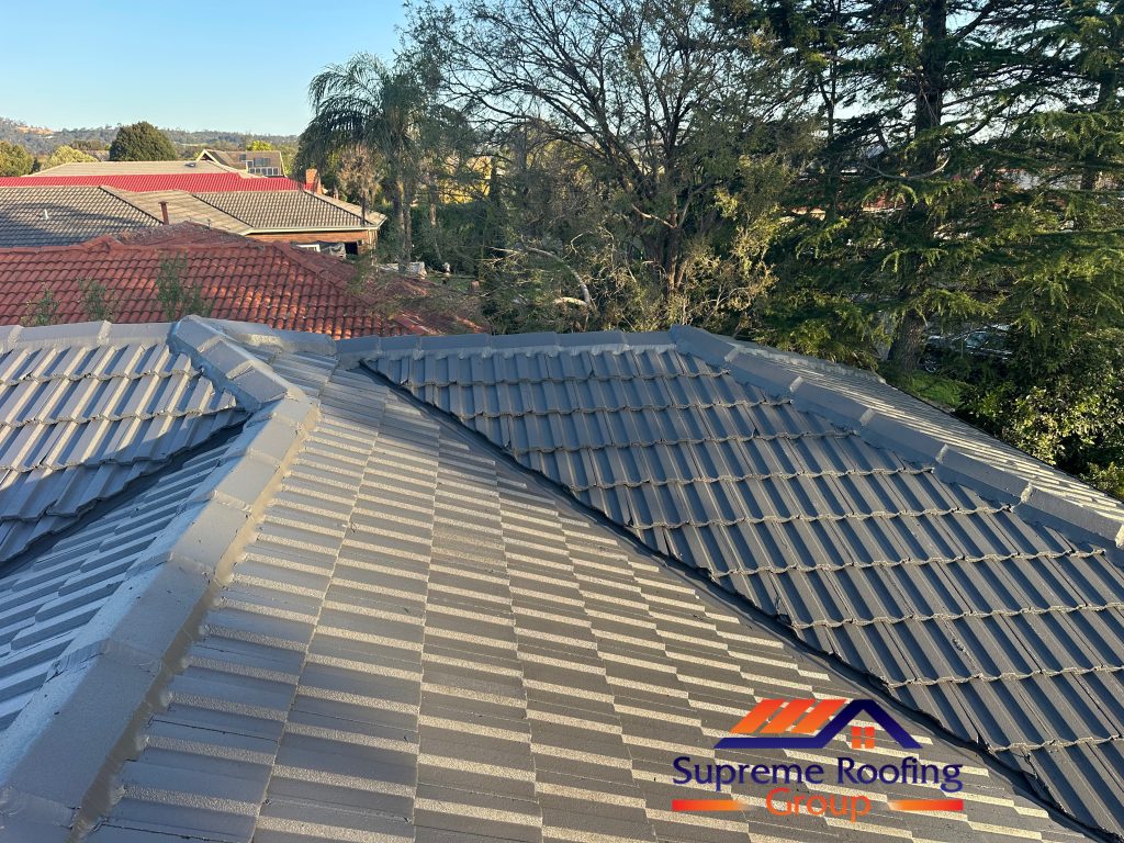 Rowville roof restoration project photograph supplied by Supreme Roofing Group