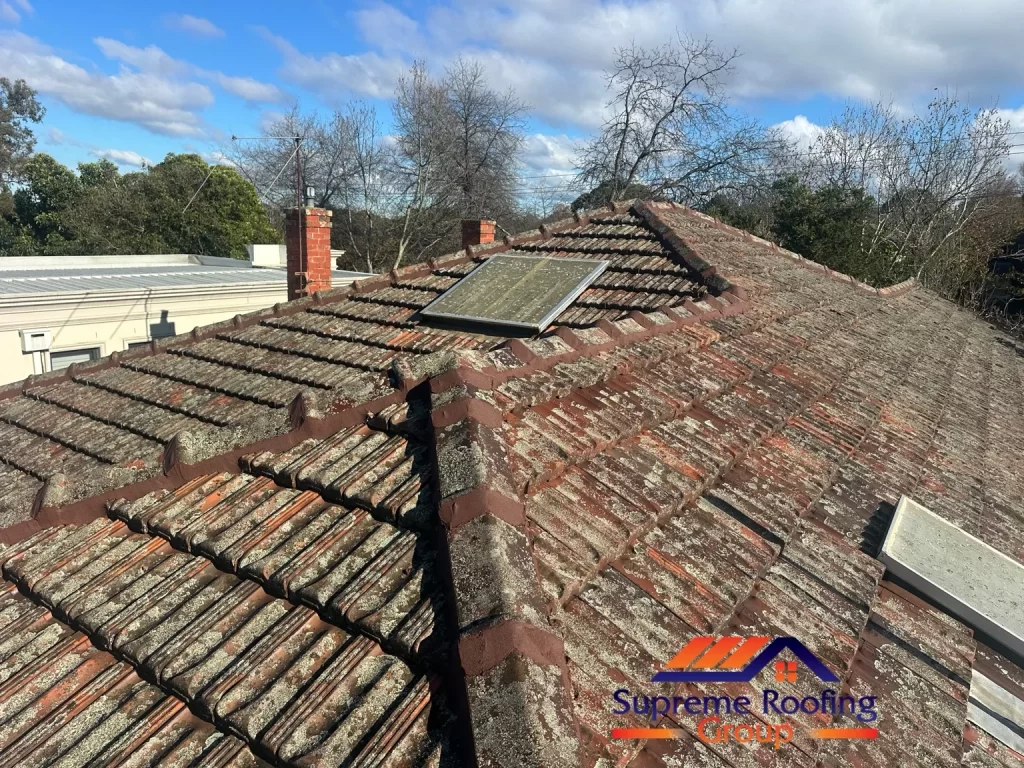 Surrey Hills terracotta roof after ridge and hip repointing